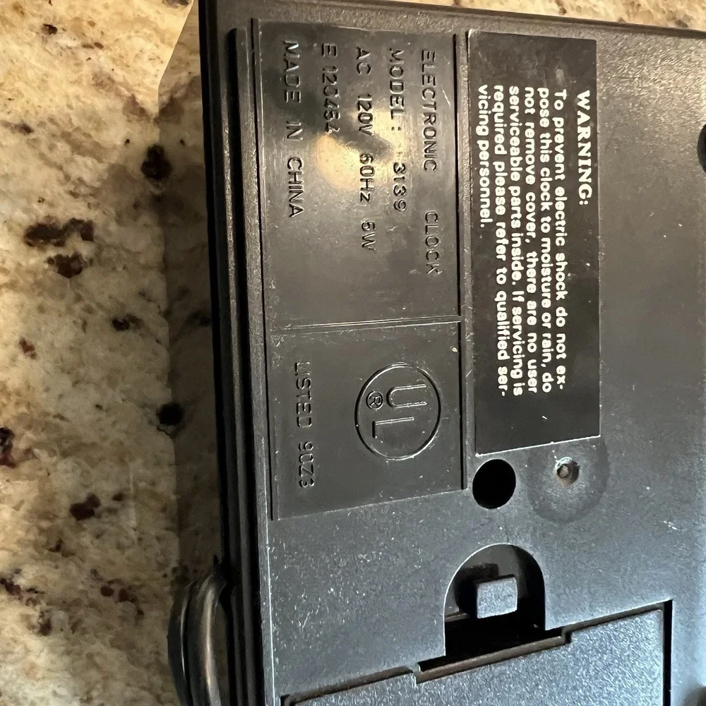 Advance  State Alarm Clock Battery Back Up Tested Works Model 3139